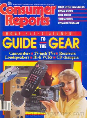 Consumer Reports Magazine - March 1991