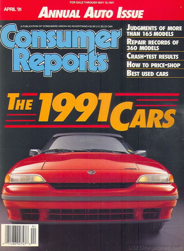 Consumer Reports Magazine - April 1991