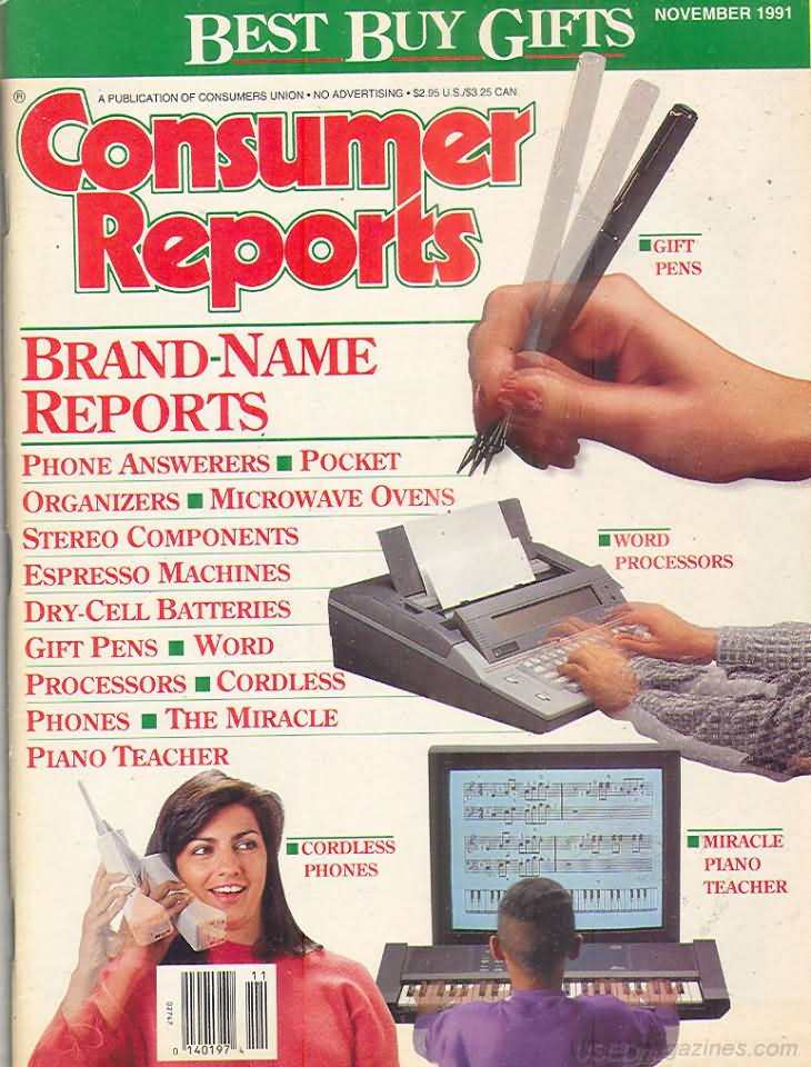 Consumer Reports Magazine - November 1991