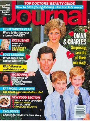 Ladies Home Journal Magazine - February 1989 - Charles, Diana and Kids
