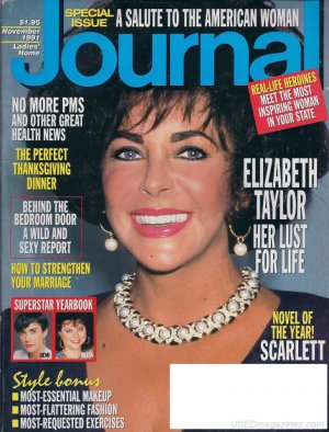 Ladies Home Journal Magazine - November 1991 - Elizabeth Taylor