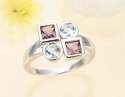 Stunning Rhodium plated 925 Sterling Silver Ring with CZ