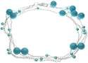 Genuine Blue Pearl Turquoise Color Mother Of Pearl Adjustable Belly Chain