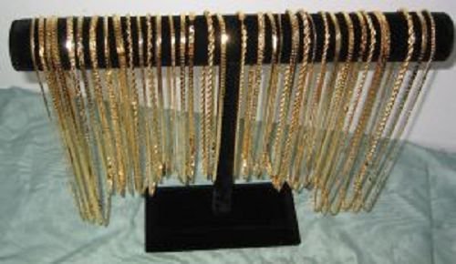 Lot of 100 Gold plated chains Various size