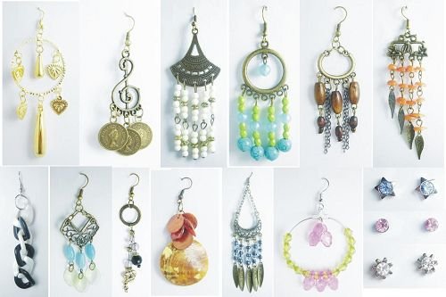 1000 Pairs of Fashion Earrings with Color Beads LIQIDATION