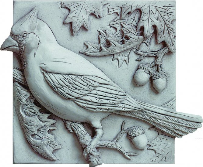 Cardinal in Oak