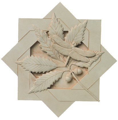 Chinquapin Oak Leaf w/ Dragonfly