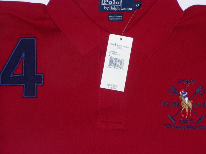 Polo Ralph Lauren Big Logo #4 Polo Shirt Size Medium