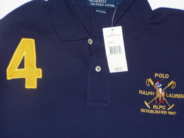 Polo Ralph Lauren Big Logo #4 Polo Shirt Size Large