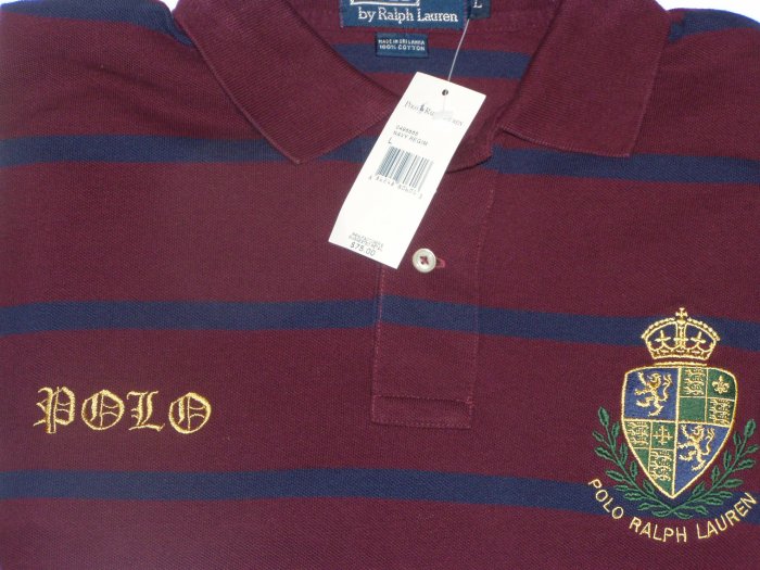 Polo Ralph Lauren Crest Stitched "Polo" Shirt Size Large