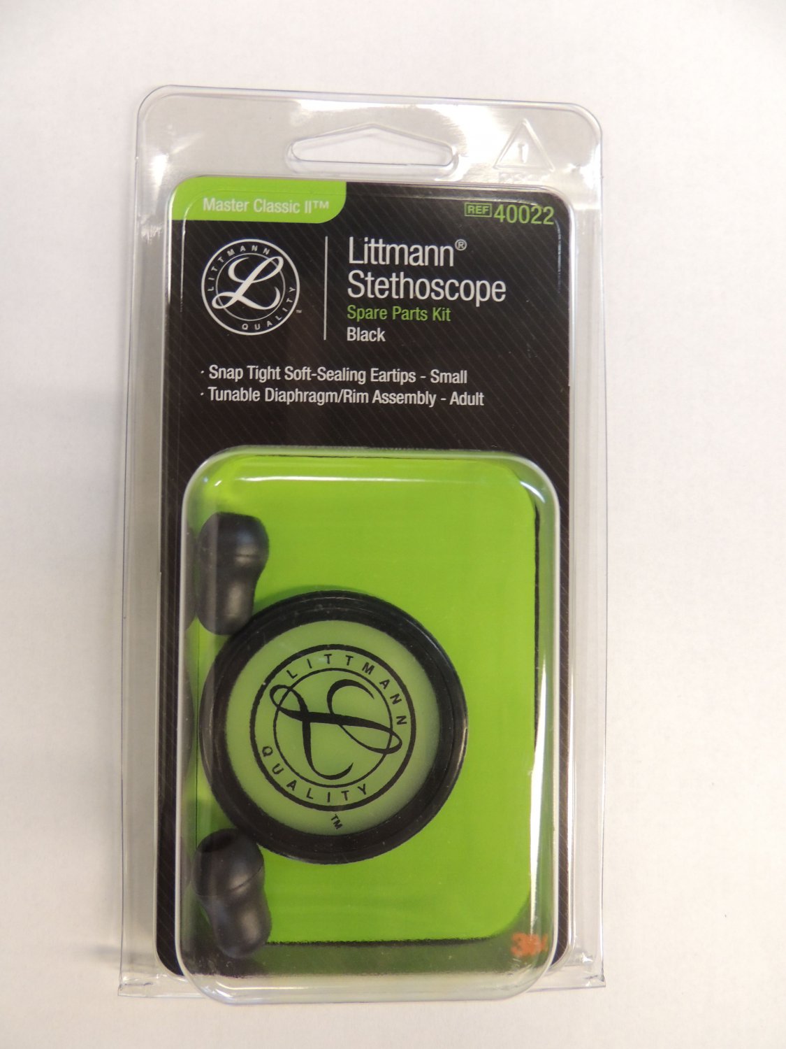 M Littmann Stethoscope Spare Parts Kit Master Classic Ii Black