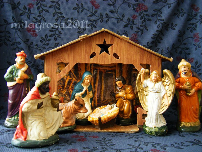 Vintage German Nativity from S.S. Kresge 1940's