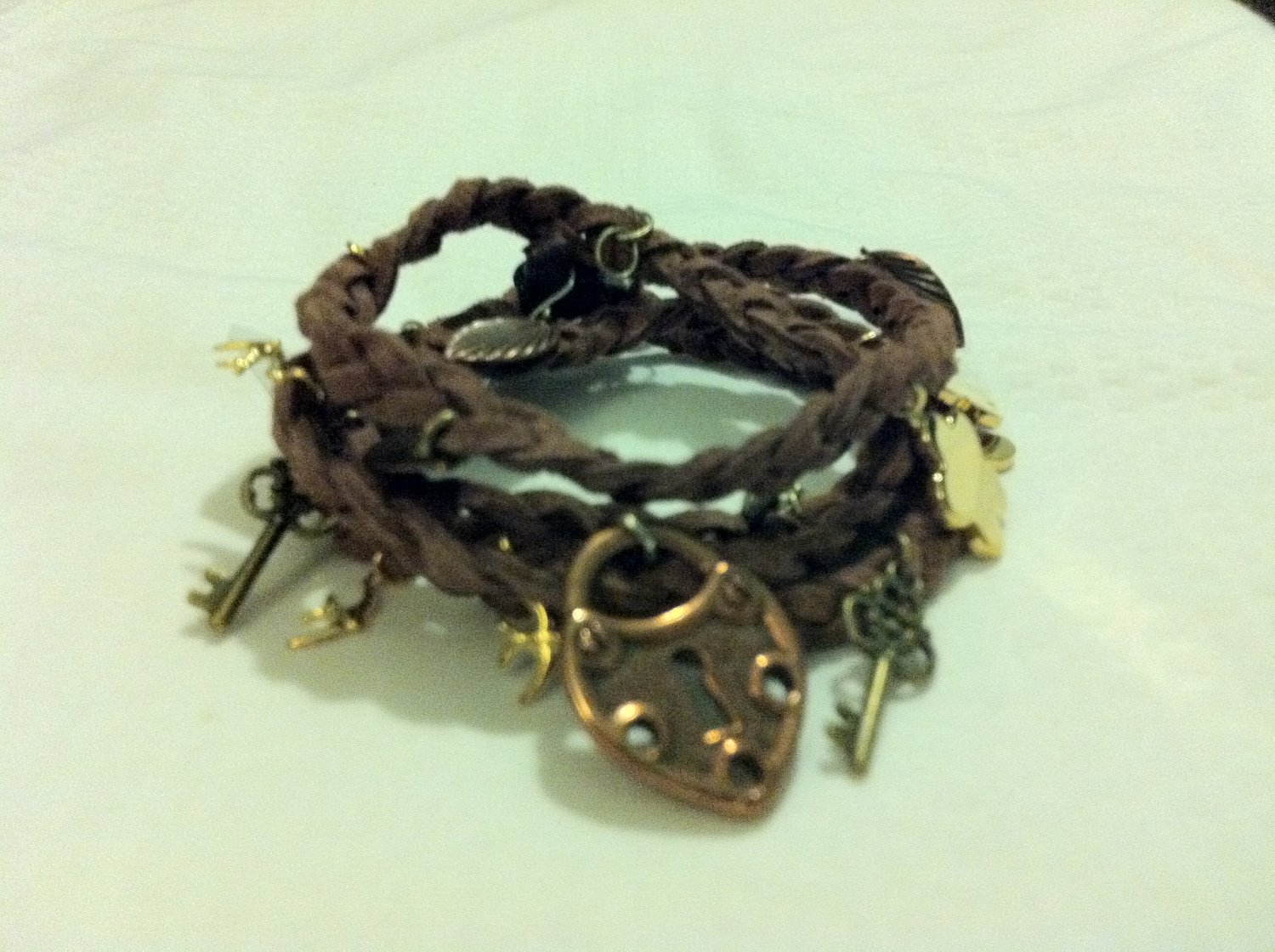 Braided Bronze Wrap Bracelet