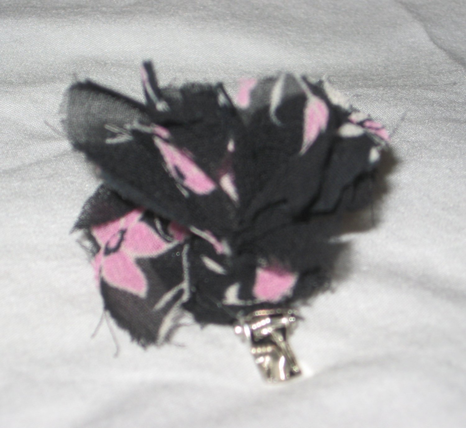 Flower Printed Hair Clip