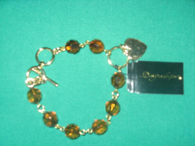 Amber Heart Bracelet
