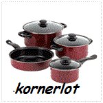 Nonstick Burgandy Cookware