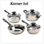 Seven Piece Stainless Steel Cookware Set