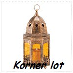 Copper Finish Candle Lantern