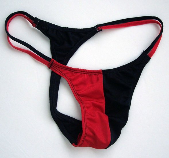 K360 Hot Men Sexy String Thong Skimpy 2-Color Pouch R/B
