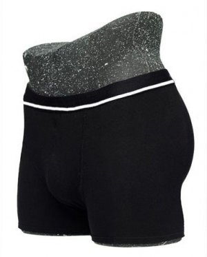 G922 Hot Mens Boxer Briefs Contoured Pouch Cotton Spandex Black L