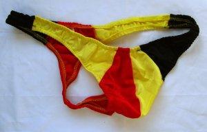 R316 Hot Sexy Men Thong tri-color Cheeky back B