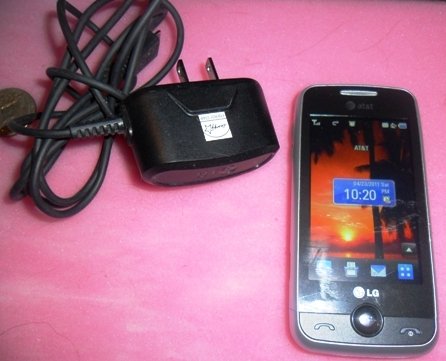 LG AT&T Prime Cell Phone Used
