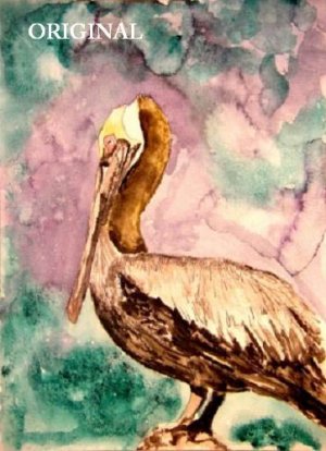 free cross stitch pattern Pelican letttuce label art