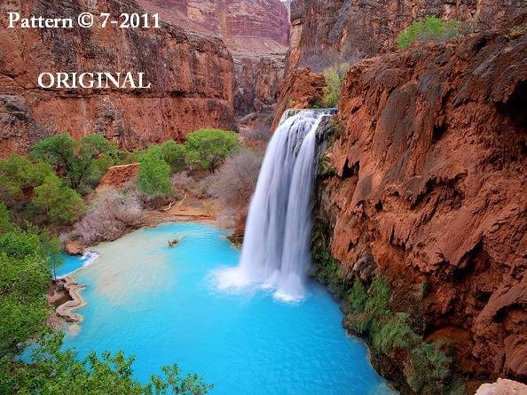 Havasu Falls ~ Grand Canyon Cross Stitch Pattern