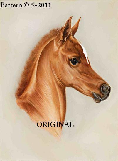Portrait of a Foal Cross Stitch Pattern Horses ~ETP~