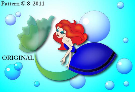 Little Mermaid Cross Stitch Pattern Disney ~ETP~