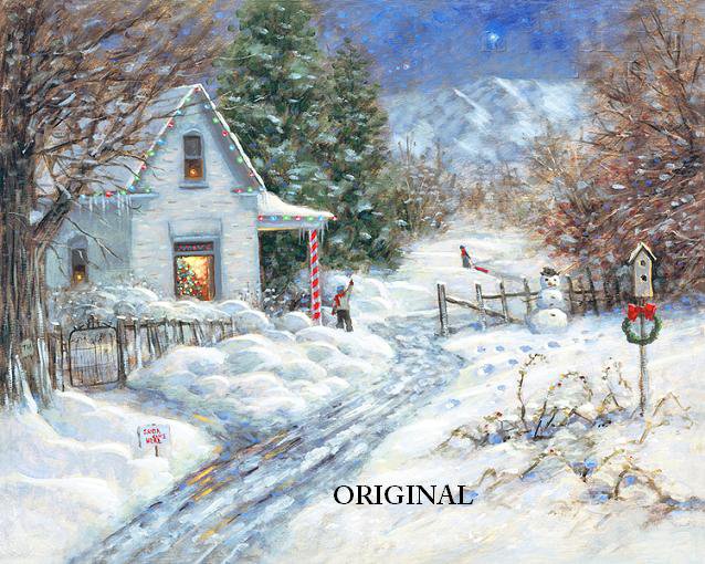 A White Christmas Cross Stitch Pattern ETP
