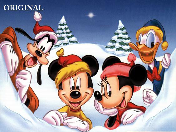 Disney Christmas Cross Stitch Pattern Mickey Minnie Goofy Donald ETP