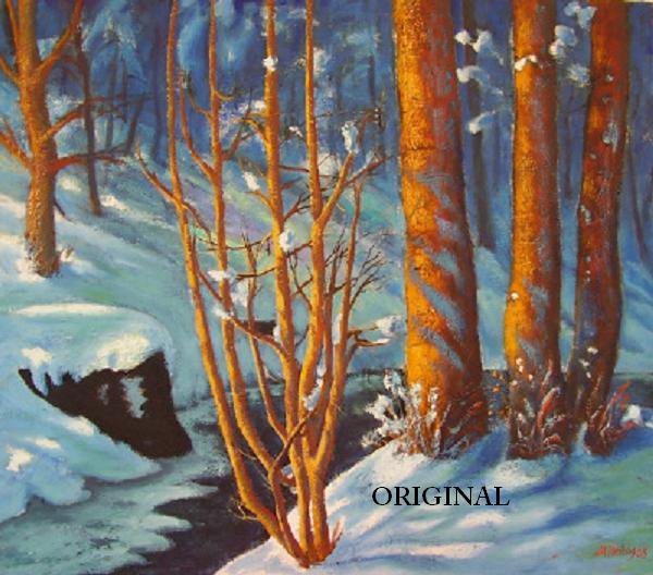 Norway Winter Counted Cross Stitch Pattern ETP