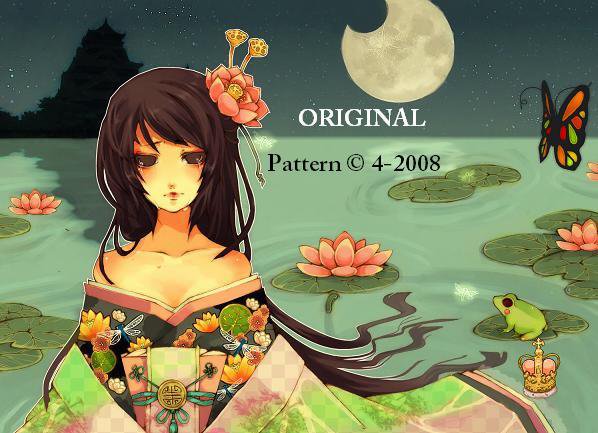 Lotus Blossom Geisha... ~Counted~ Cross Stitch Pattern ETP
