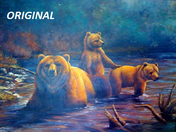 Bears In The Mist... ~Counted~ Cross Stitch Pattern ETP