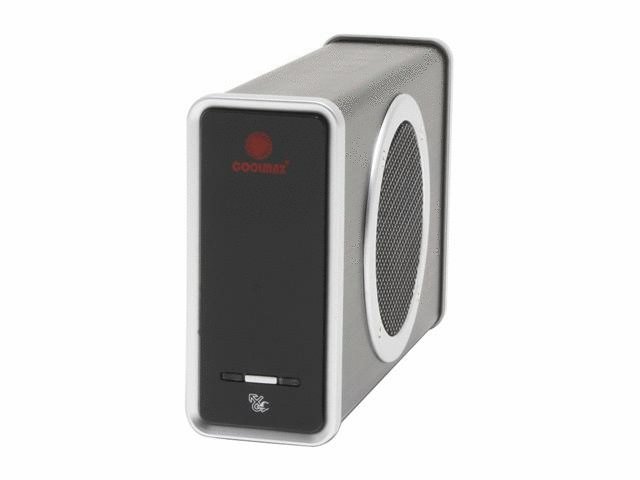 Coolmax CD-390B-U2 3.5 inch Aluminum/ABS IDE-USB2.0 Hard Drive Enclosure w/ 80mm Cooling Fan