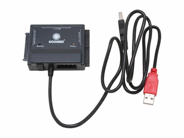 Coolmax CD-350-COMBO SATA&IDE-USB2.0 Converter (Black)