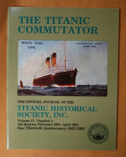 Titanic Commutator - Volume 17 Number 4 - Fourth Quarter 1993