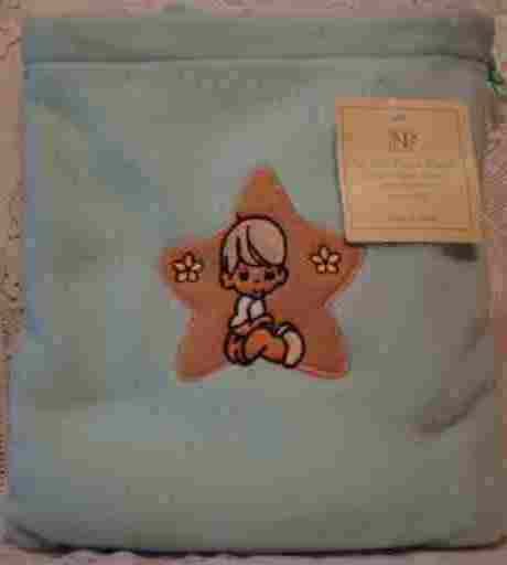 Blue Fleece Baby Blanket with Matching Bag - Boy
