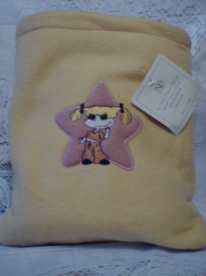 Yellow Fleece Baby Blanket with Matching Bag - Angelica