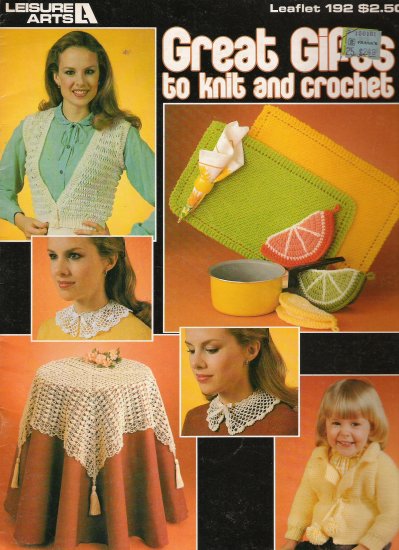 Great Gifts to Knit and Crochet - Leaflet 192