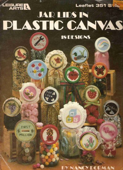Jar Lids in Plastic Canvas