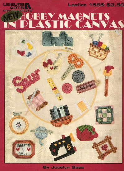 Hobby Magnets in Plastic Canvas Leaflet 1555