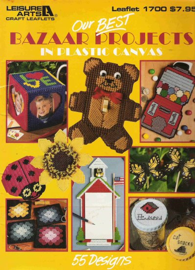 Our Best Bazaar Projects in Plastic Canvas Leaflet 1700