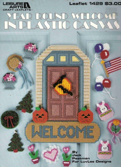 Year Round Welcome in Plastic Canvas Leaflet 1429 #1PCSC