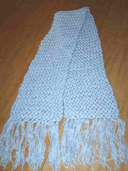 Blue Knitted Winter Scarf