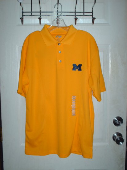 Men's Michigan Polo Shirt Sz Medium