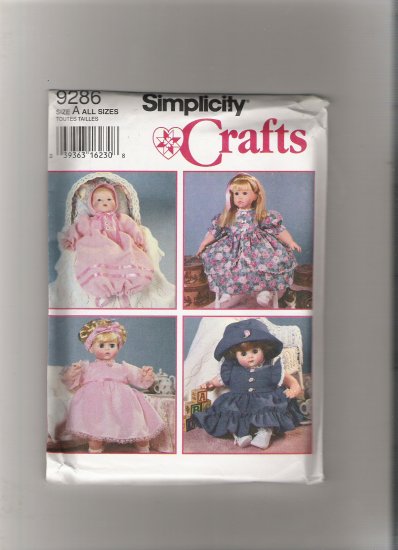 Simplicity 9286 Design Your Own Doll Clothes