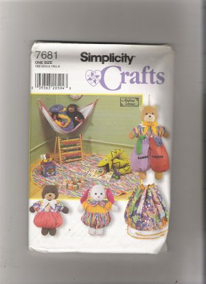 Vintage 50s Pajamas & Doll Laundry Bag Simplicity 4025 Sewing Pattern