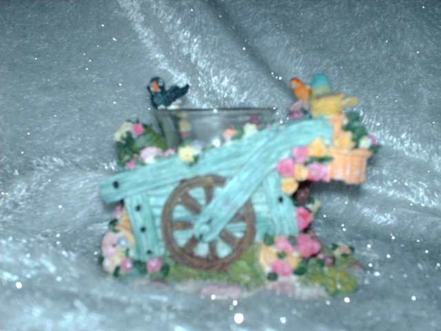 Wheelbarrow Votive Candle Holder - NIB